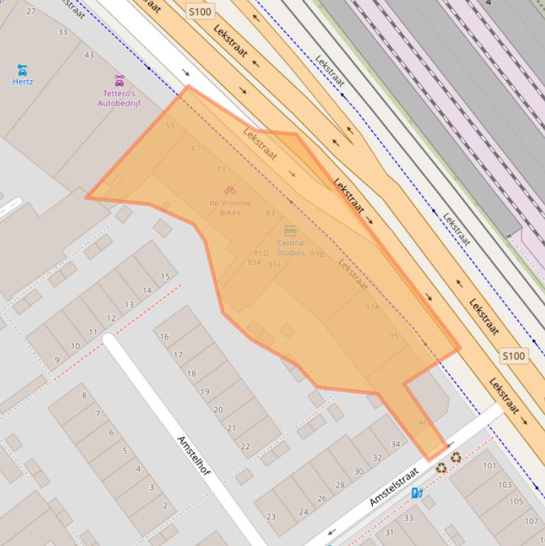 Kaart van postcodegebied 2515XB.