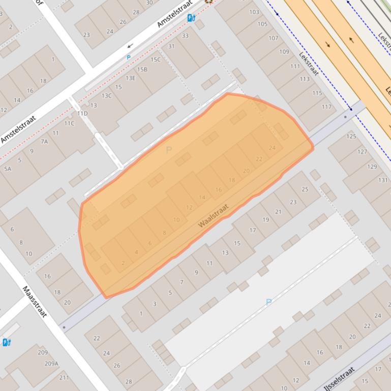 Kaart van postcodegebied 2515XI.