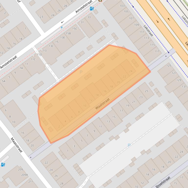 Kaart van postcodegebied 2515XL.