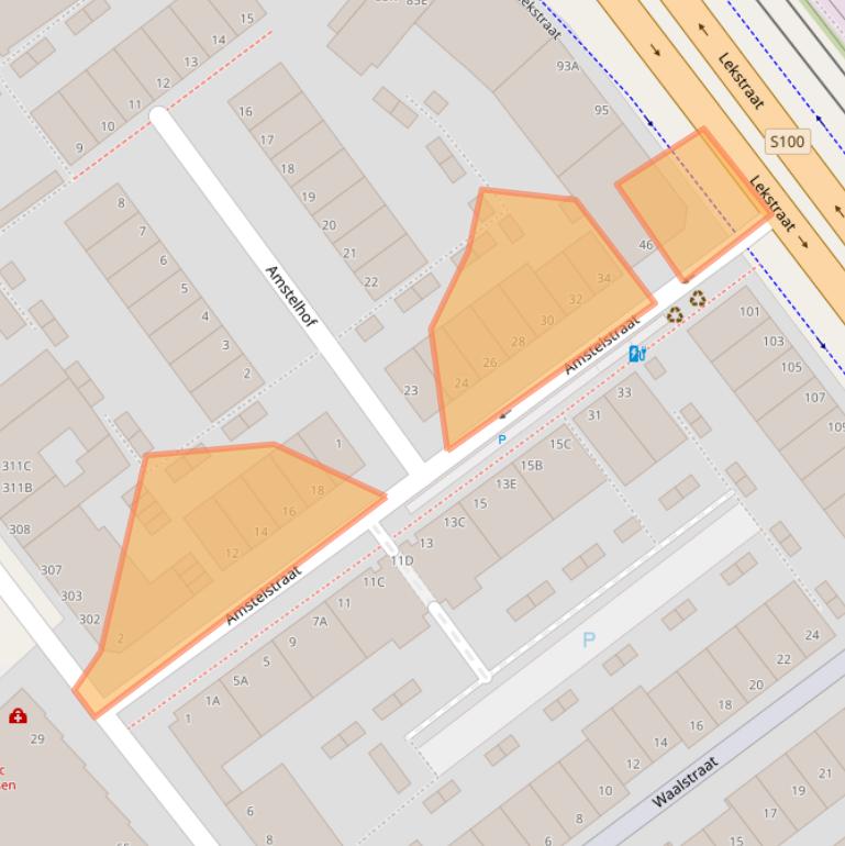 Kaart van postcodegebied 2515XN.