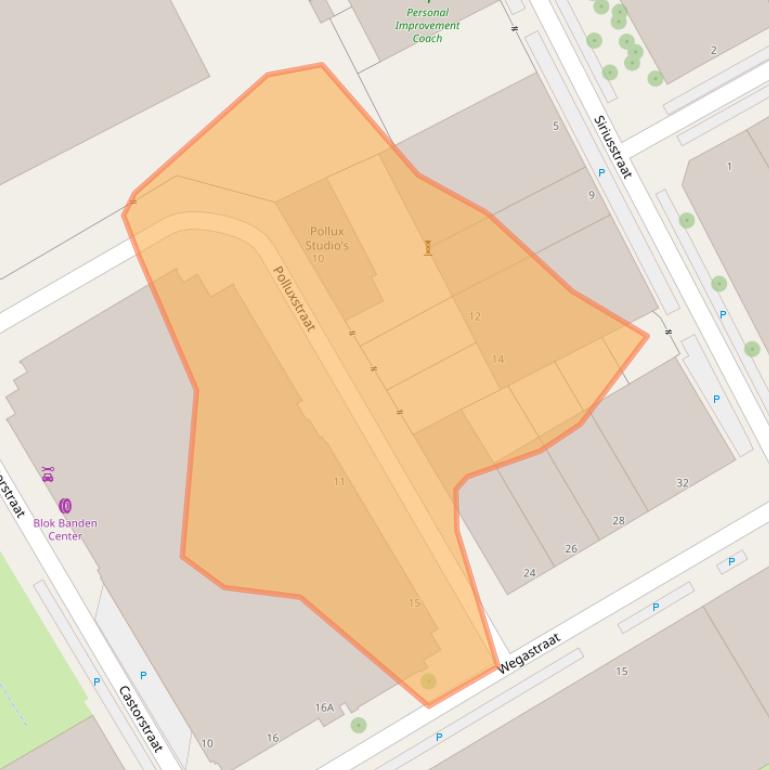 Kaart van postcodegebied 2516AX.