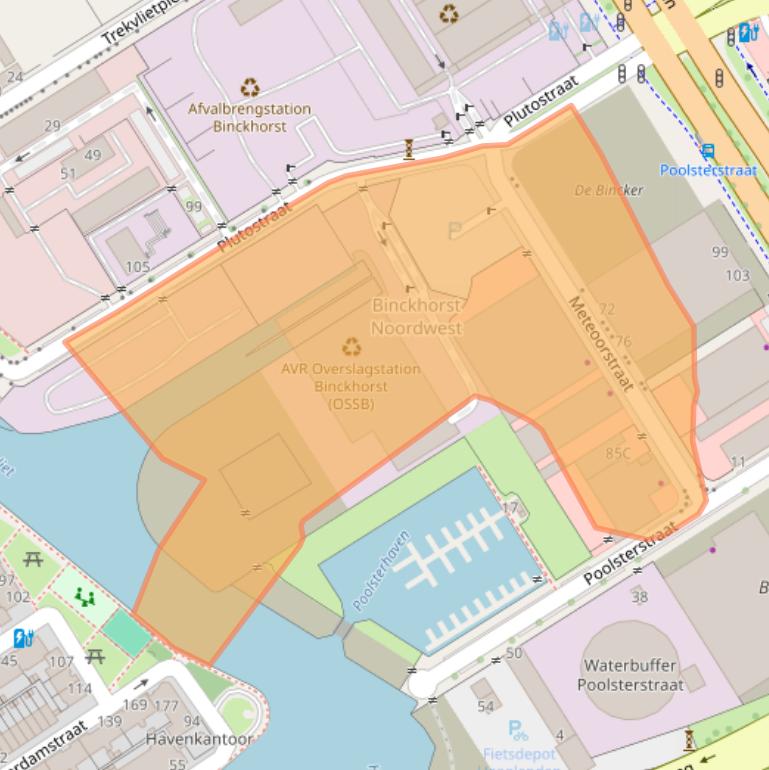 Kaart van postcodegebied 2516BP.