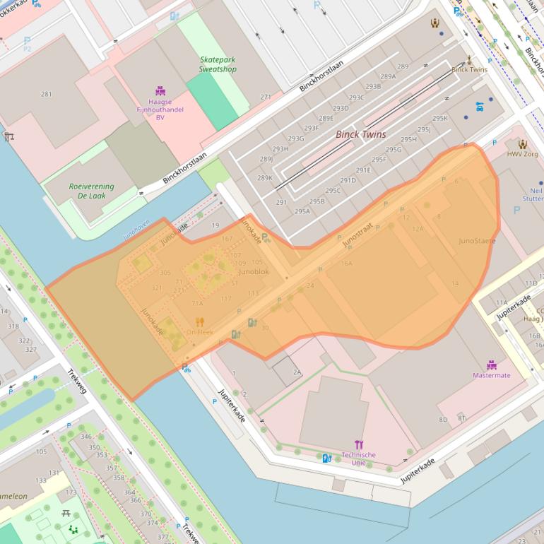 Kaart van postcodegebied 2516BR.