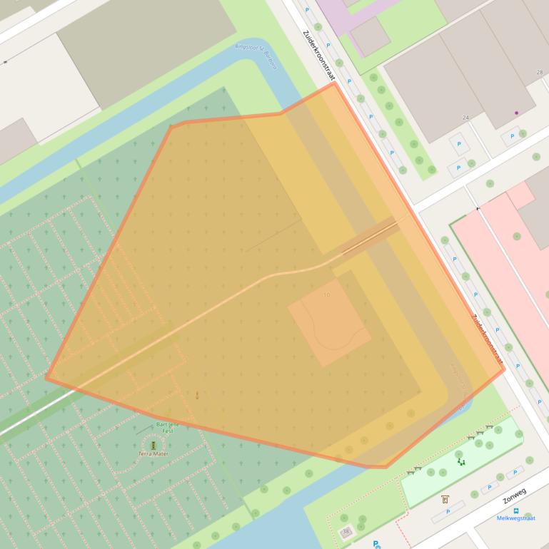 Kaart van postcodegebied 2516CB.