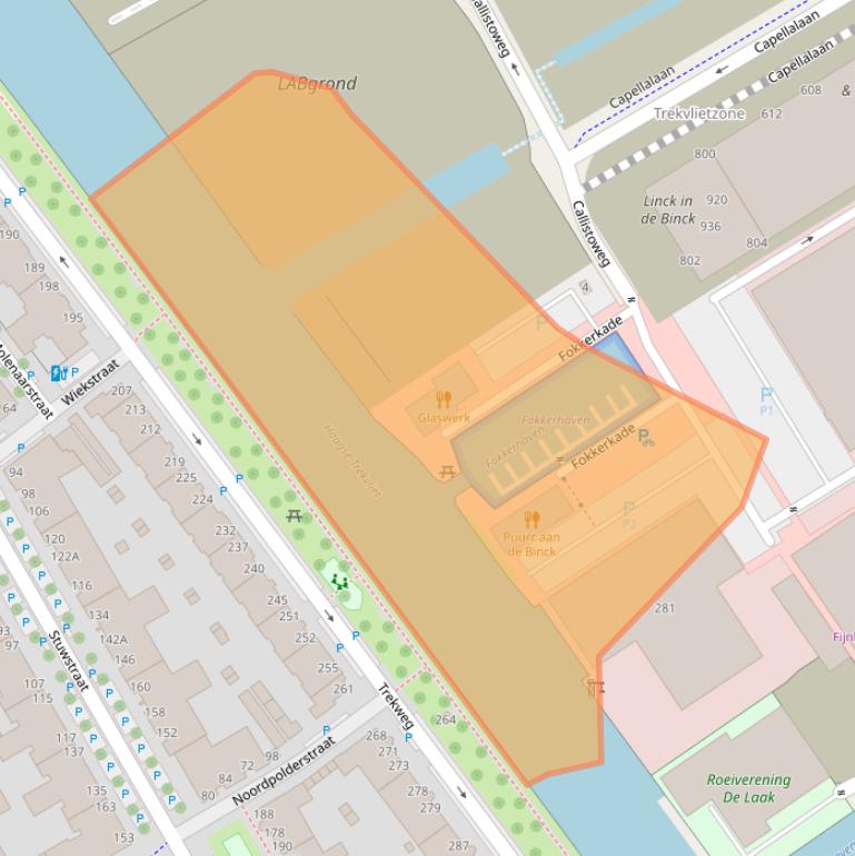 Kaart van postcodegebied 2516CC.