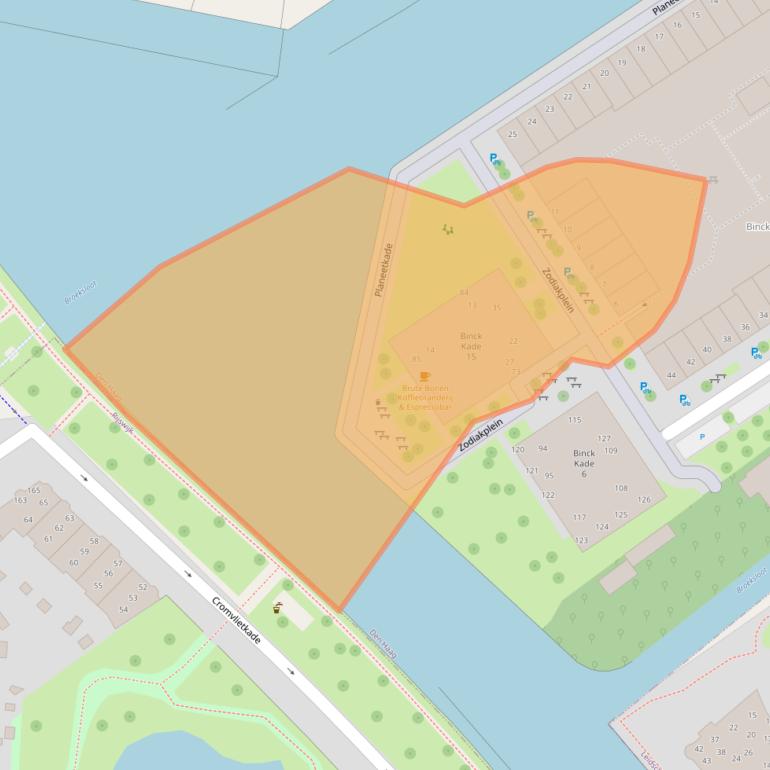 Kaart van postcodegebied 2516CD.