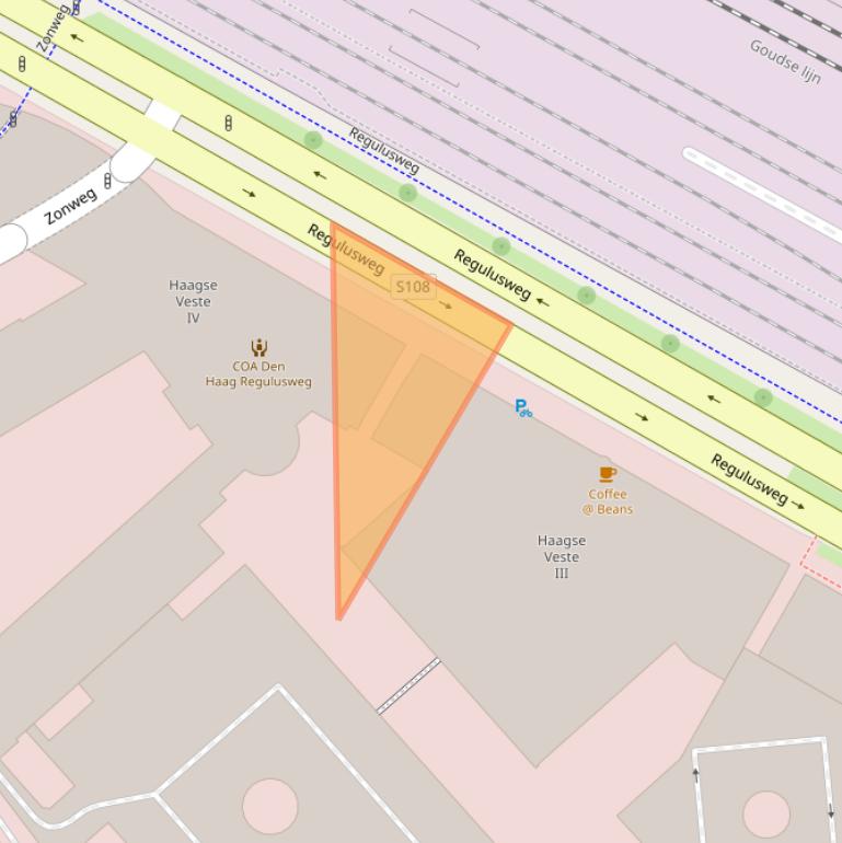 Kaart van postcodegebied 2516CJ.