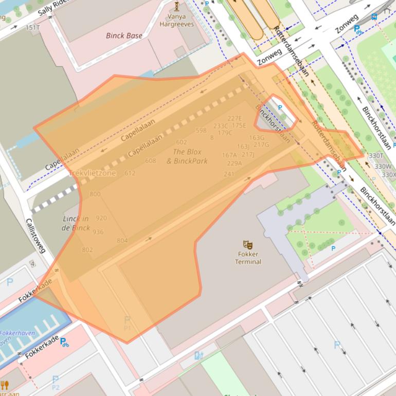 Kaart van postcodegebied 2516CP.