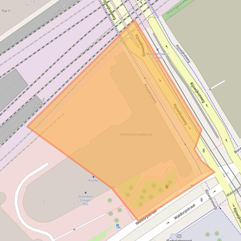 Kaart van postcodegebied 2516EC.