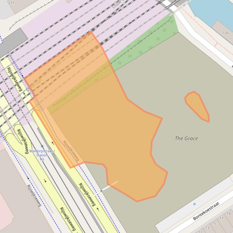 Kaart van postcodegebied 2516EH.