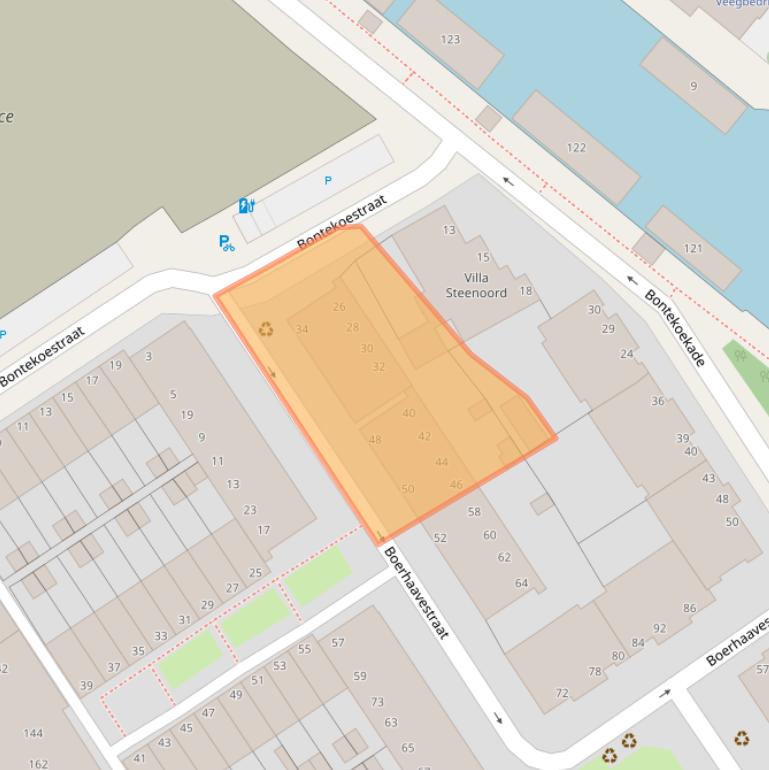 Kaart van postcodegebied 2516GB.