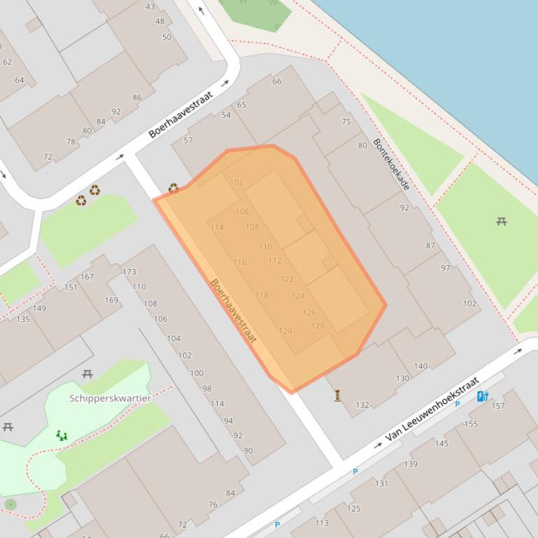 Kaart van postcodegebied 2516GP.