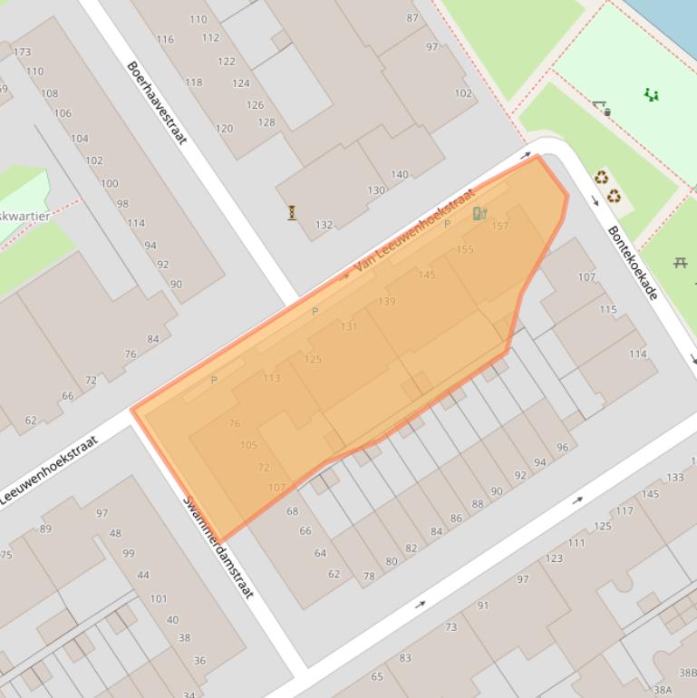 Kaart van postcodegebied 2516GV.