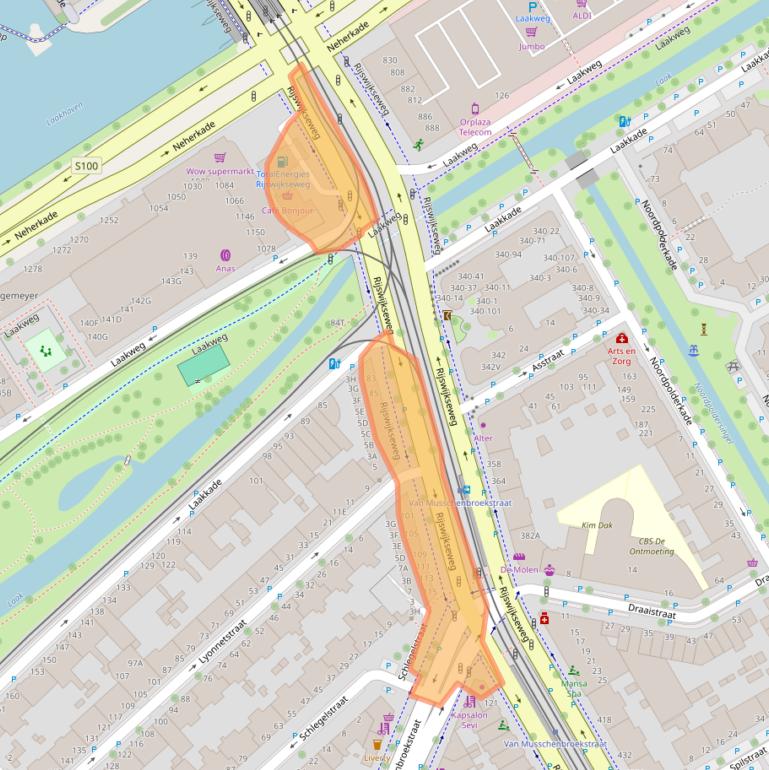 Kaart van postcodegebied 2516HA.