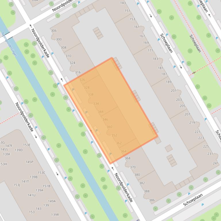 Kaart van postcodegebied 2516JR.