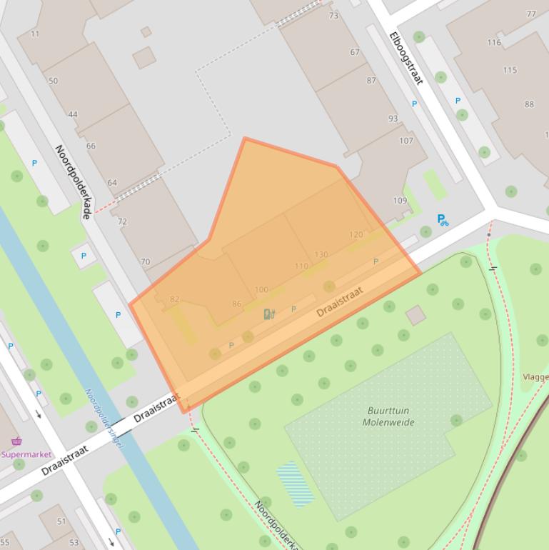 Kaart van postcodegebied 2516KG.