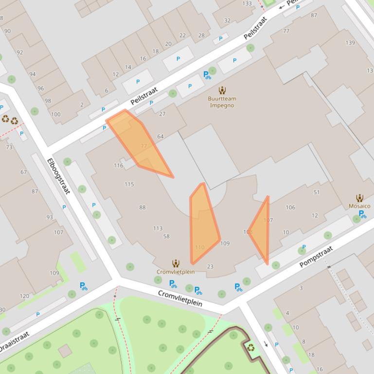 Kaart van postcodegebied 2516KT.