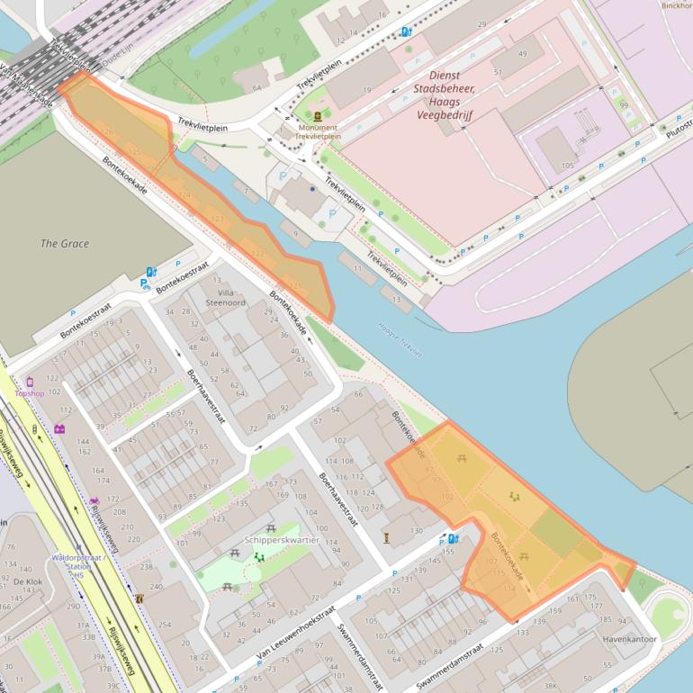 Kaart van postcodegebied 2516LD.