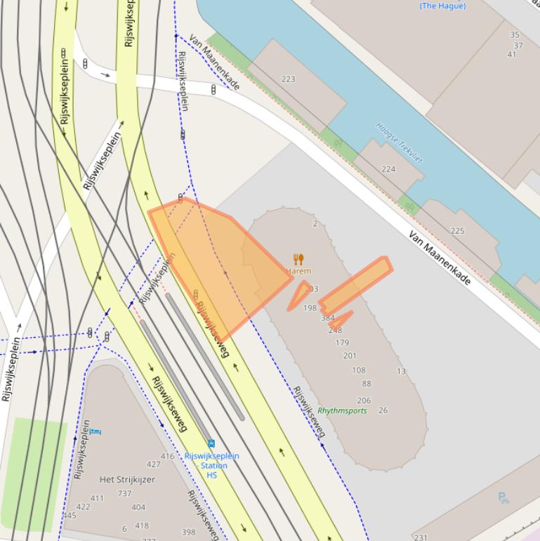 Kaart van postcodegebied 2516LG.