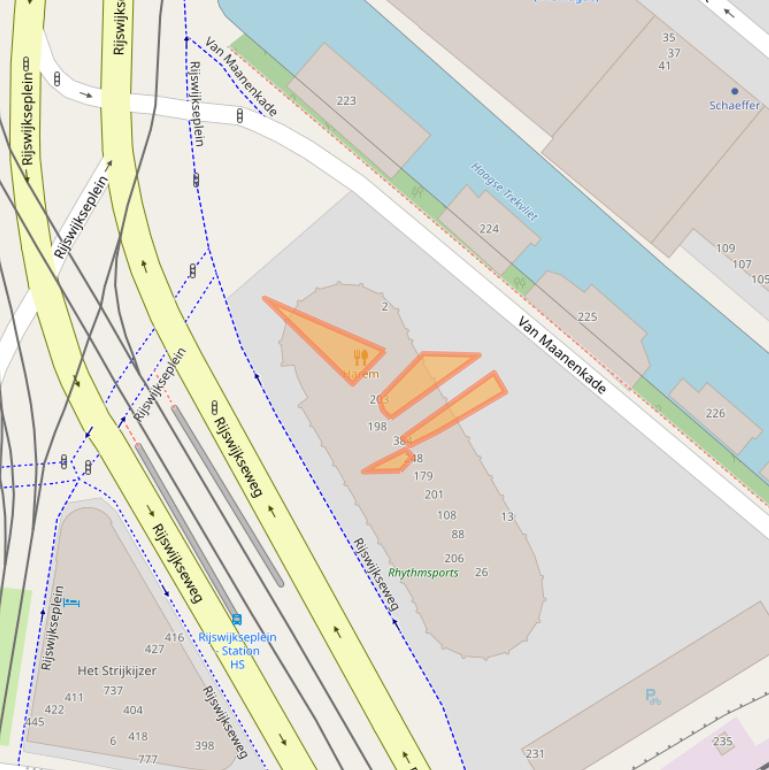 Kaart van postcodegebied 2516LJ.