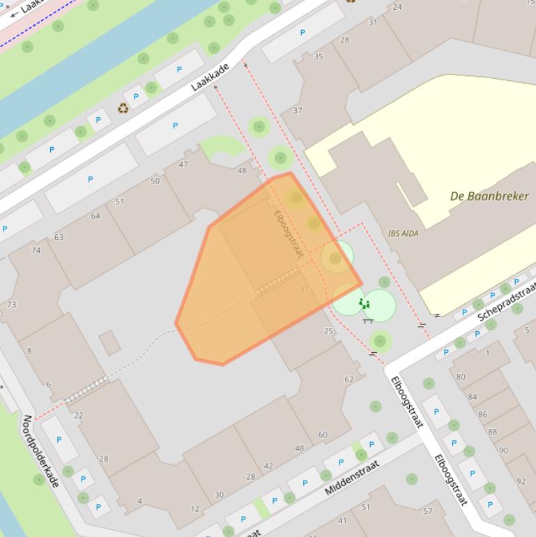 Kaart van postcodegebied 2516PR.