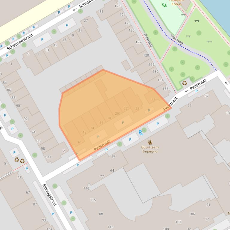 Kaart van postcodegebied 2516RH.