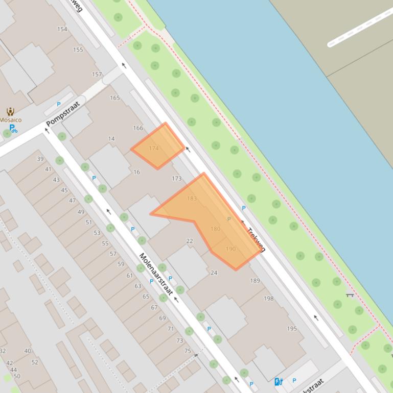 Kaart van postcodegebied 2516SG.