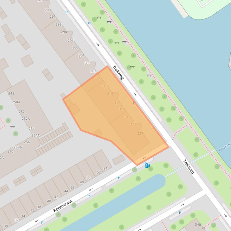 Kaart van postcodegebied 2516SN.