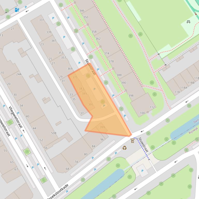 Kaart van postcodegebied 2516TK.