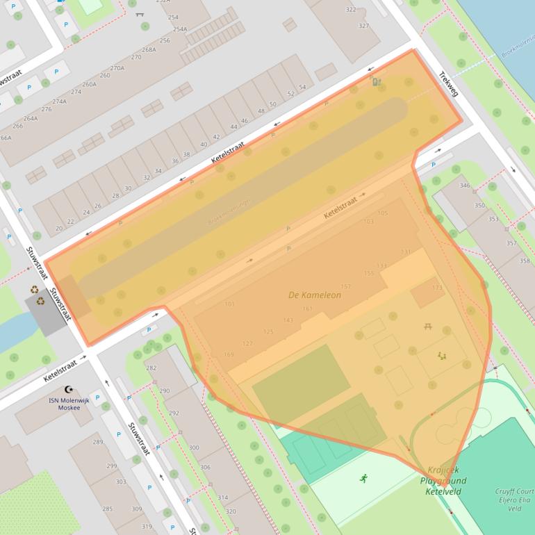 Kaart van postcodegebied 2516VN.