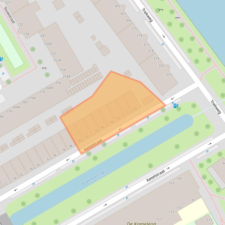 Kaart van postcodegebied 2516VW.