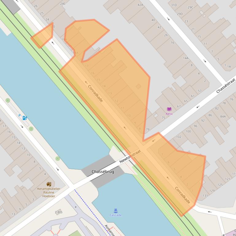 Kaart van postcodegebied 2517BM.