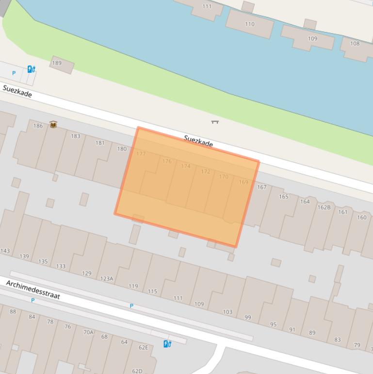 Kaart van postcodegebied 2517CG.