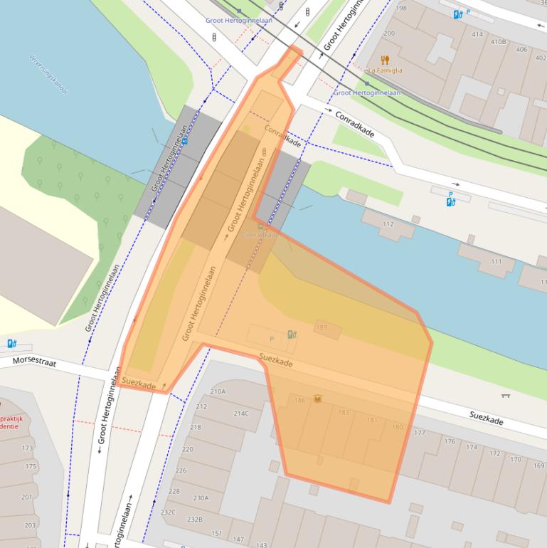 Kaart van postcodegebied 2517CH.