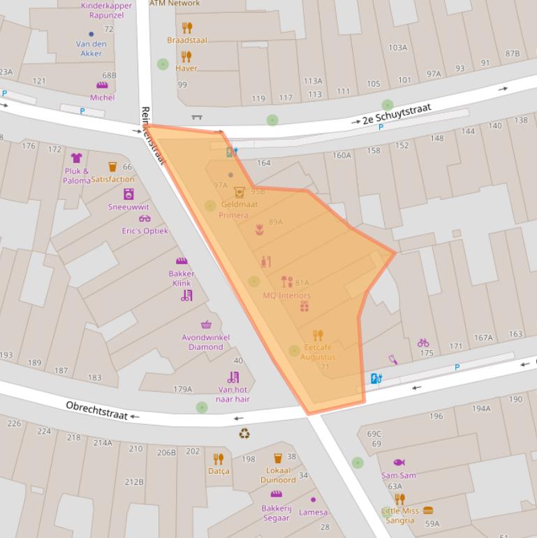 Kaart van postcodegebied 2517CS.