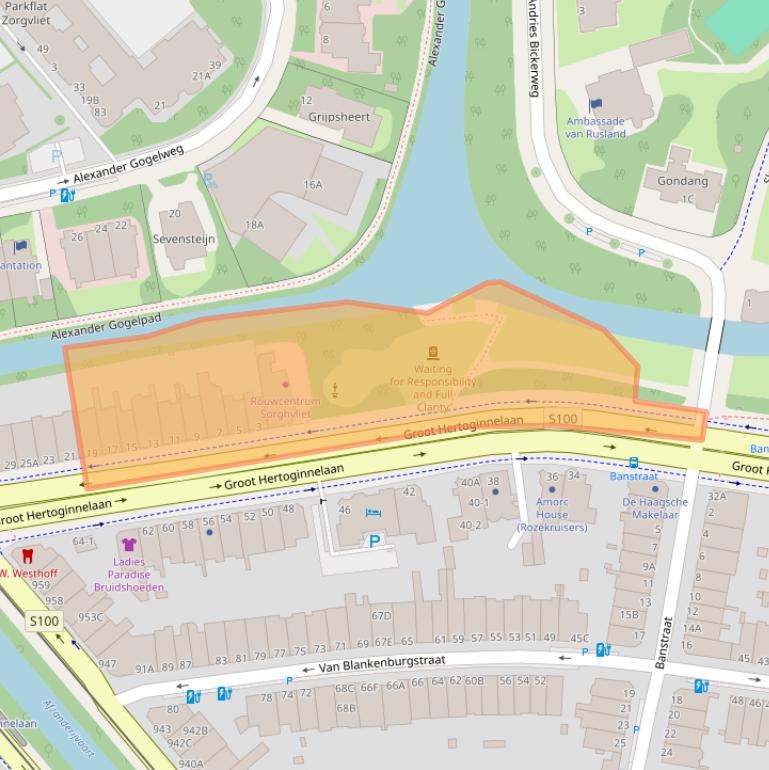 Kaart van postcodegebied 2517EA.