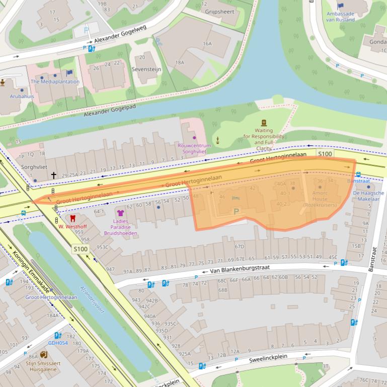 Kaart van postcodegebied 2517EH.