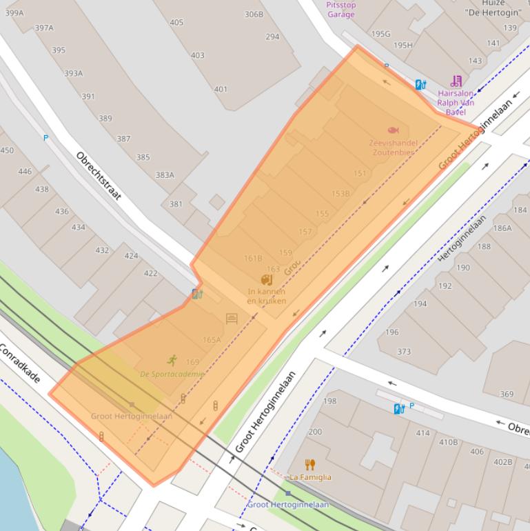 Kaart van postcodegebied 2517ER.