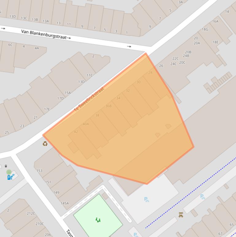 Kaart van postcodegebied 2517GD.