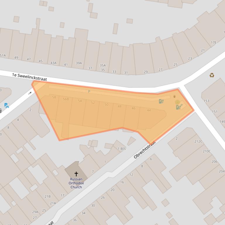 Kaart van postcodegebied 2517GE.