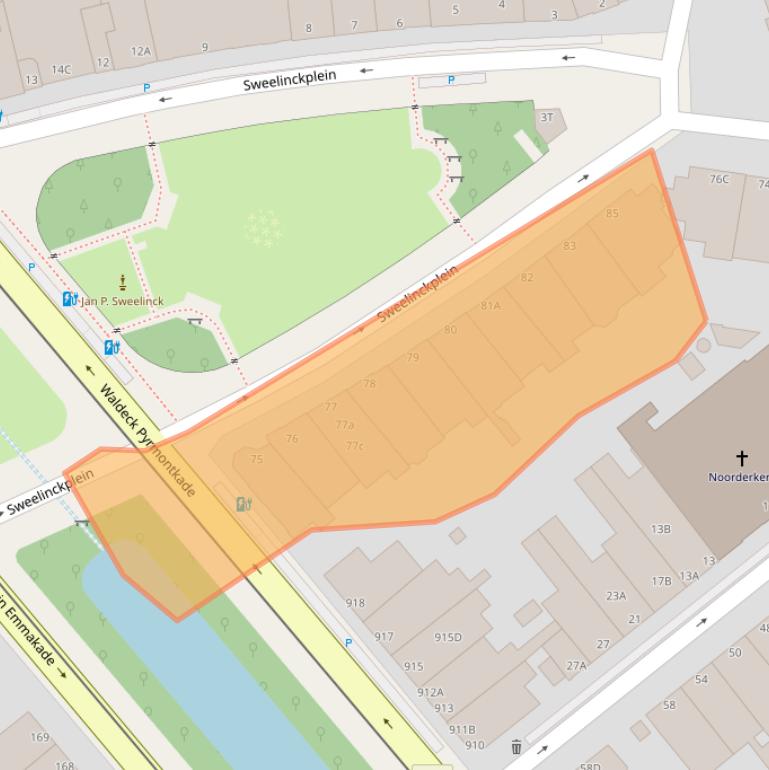 Kaart van postcodegebied 2517GL.