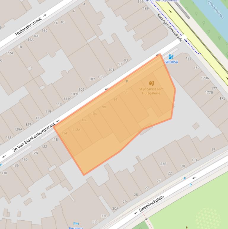 Kaart van postcodegebied 2517HE.