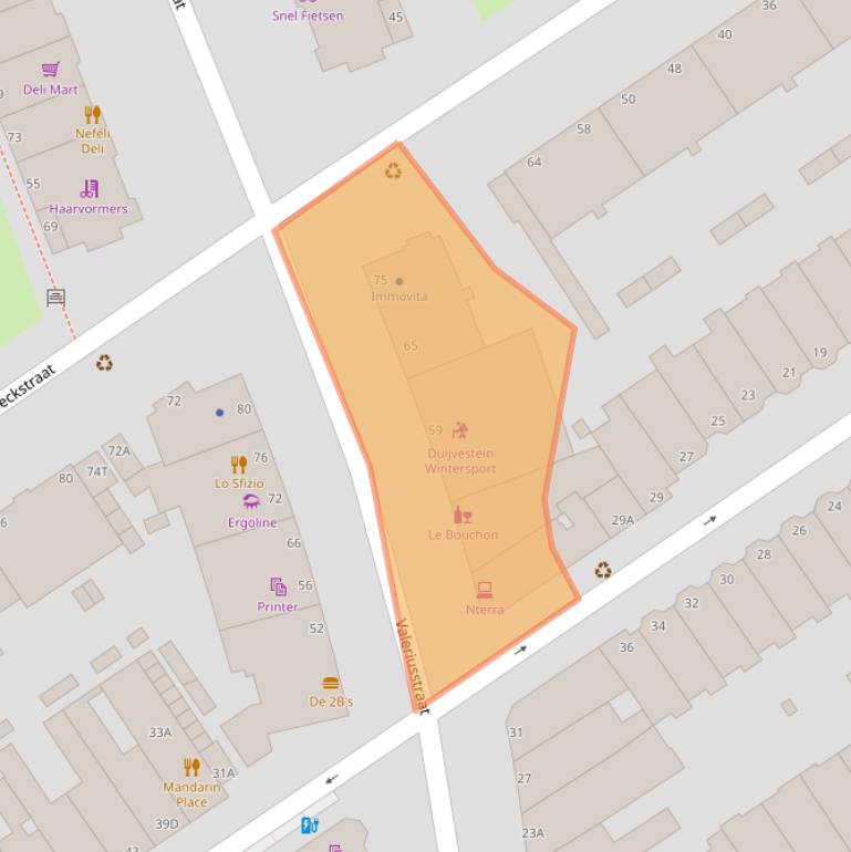 Kaart van postcodegebied 2517HN.