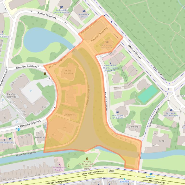 Kaart van postcodegebied 2517JH.