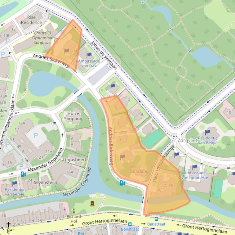 Kaart van postcodegebied 2517JP.