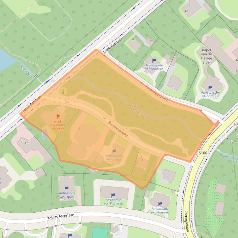 Kaart van postcodegebied 2517KD.