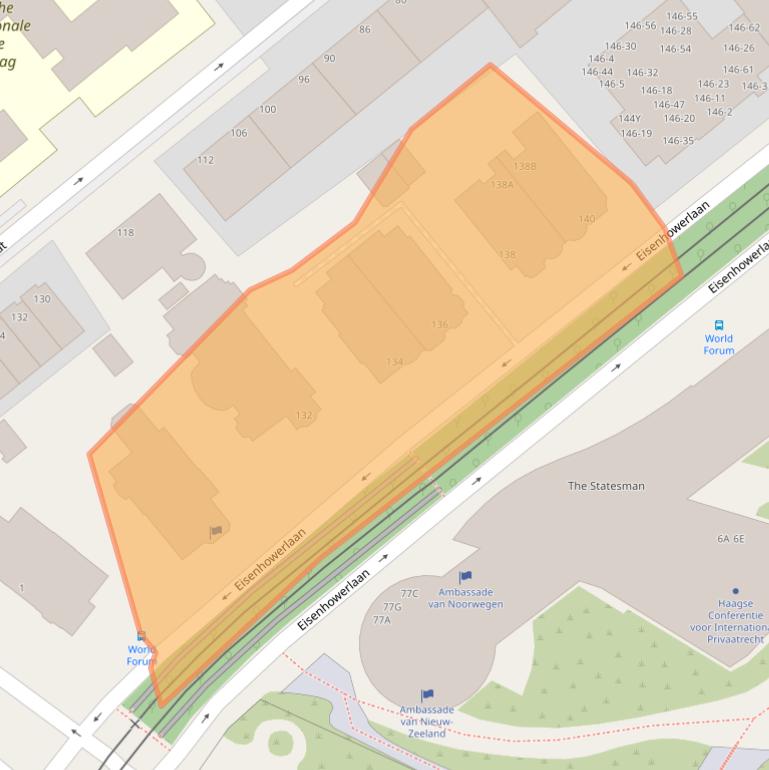 Kaart van postcodegebied 2517KN.