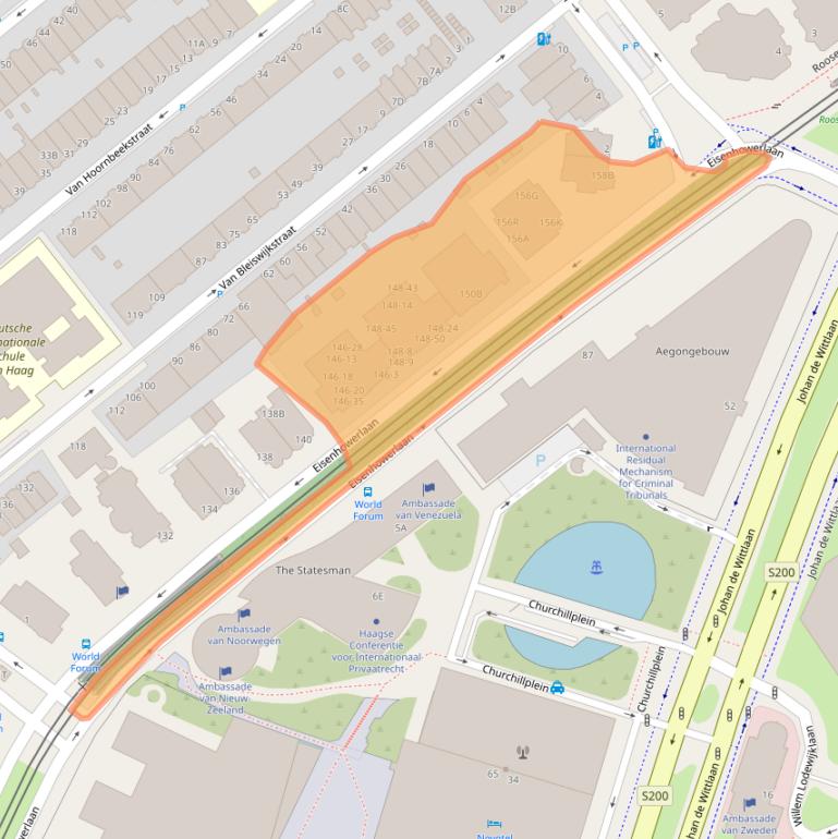 Kaart van postcodegebied 2517KP.