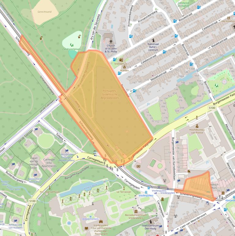 Kaart van postcodegebied 2517KS.