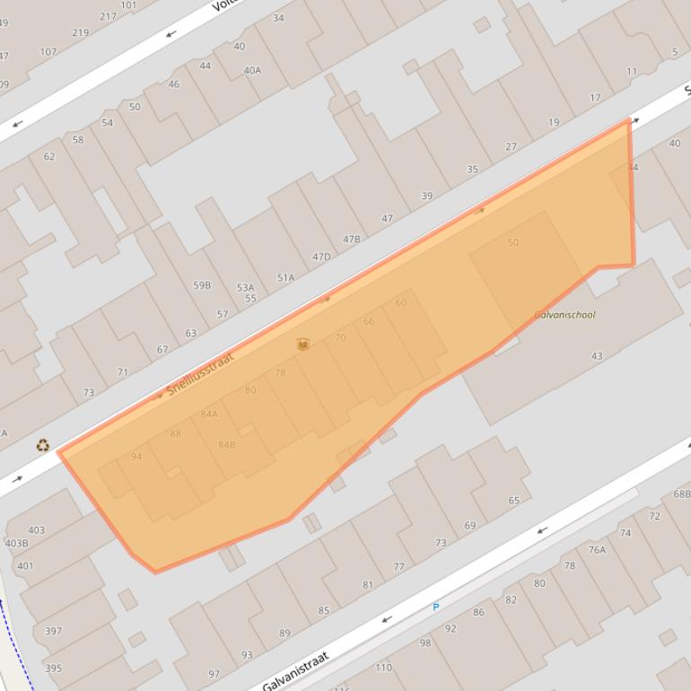 Kaart van postcodegebied 2517RK.